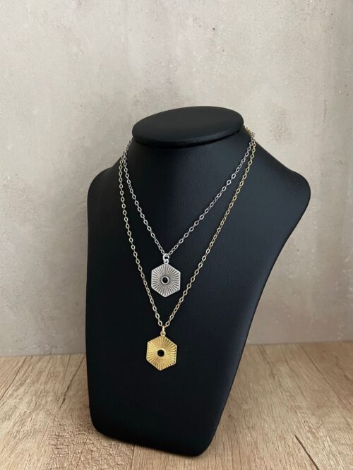 Hexagon necklace