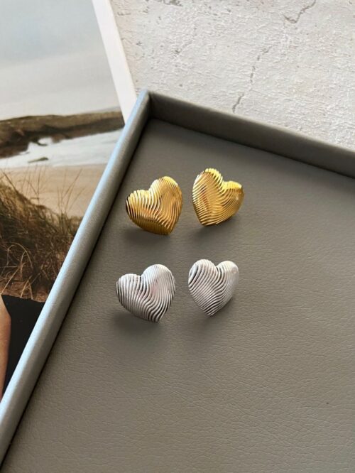 Daria heart καρφωτά σκουλαρίκια