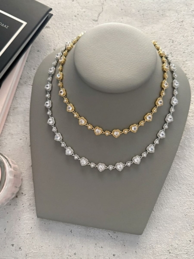 Rose ριβιέρα κολιέ ατσάλι