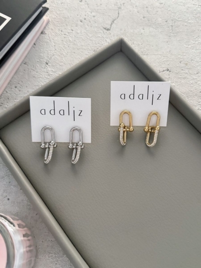 Khloe κρεμαστά σκουλαρίκια ατσάλι