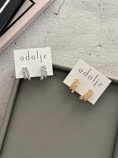 Oriana διπλά κρικάκια ατσάλι