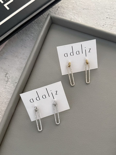 Linea κρεμαστά σκουλαρίκια ατσάλι