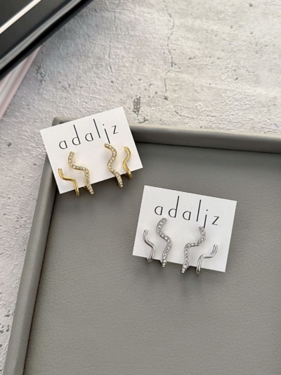 Snake twist καρφωτά σκουλαρίκια ατσάλι