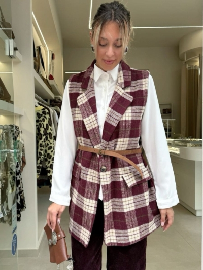 Καρό γιλέκο Country chic