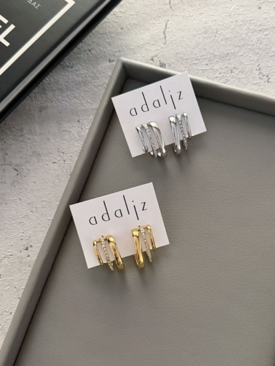 Amira τριπλά κρικάκια ατσάλι