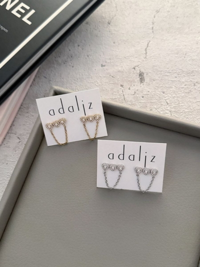 Coquette chain σκουλαρίκια ατσάλι