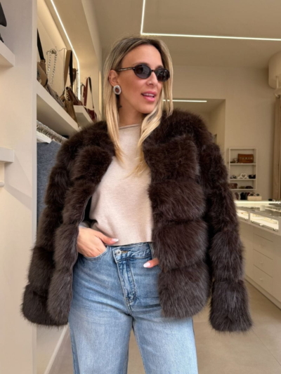 Dark chocolate οικολογική γούνα