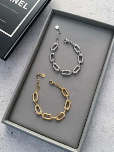 Eternity oval βραχιόλι ατσάλι