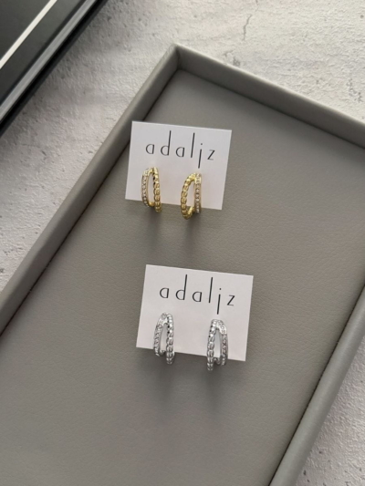 Silia διπλά κρικάκια ατσάλι