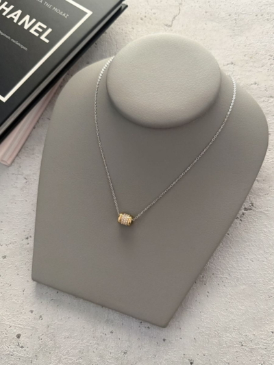 Core δίχρωμο κολιέ ατσάλι