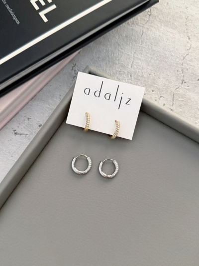 Bianca mini κρικάκια ατσάλι