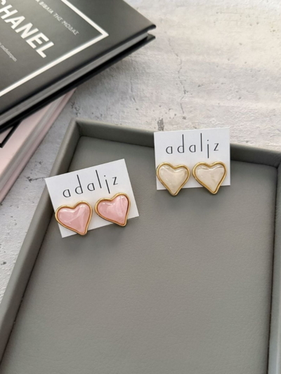 Candy heart σκουλαρίκια ατσάλι