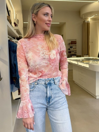 Daisy μπλούζα δαντέλα