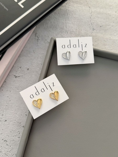 Kate heart σκουλαρίκια ατσάλι