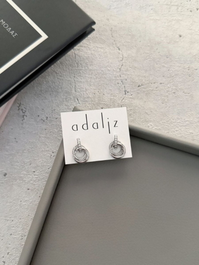 Nola σκουλαρίκια ατσάλι - Ασημί