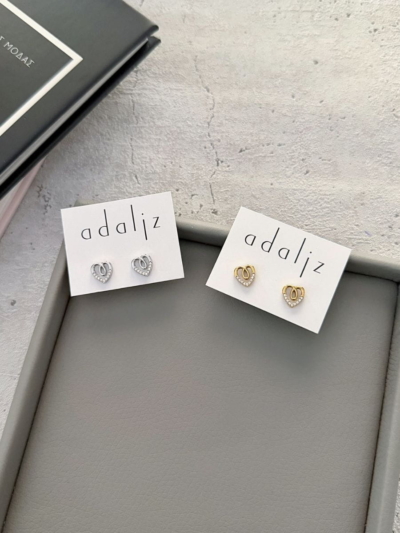 Heart spark σκουλαρίκια ατσάλι