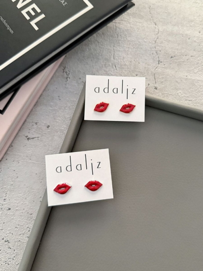 Kiss σκουλαρίκια ατσάλι σμάλτο