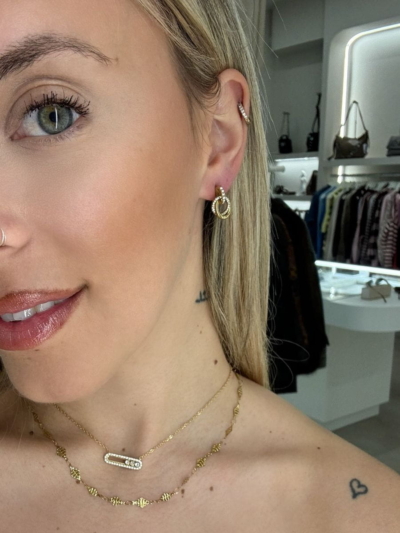 Nola σκουλαρίκια ατσάλι - Χρυσό