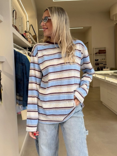 Retro stripes μπλούζα